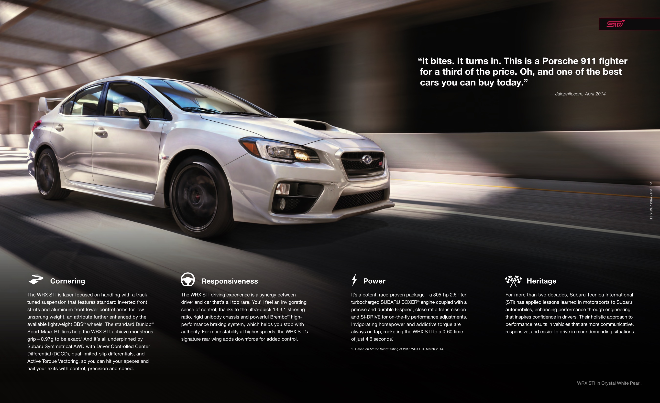 2017 Subaru Impreza WRX Brochure Page 9